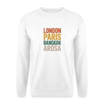 Arosa - Unisex Pullover - Weiß - Vorne - Alina (178cm) & Michal (187cm)
