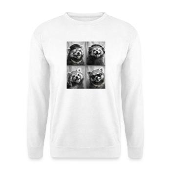 petit panda - Sweat-shirt Unisexe - blanc - Devant