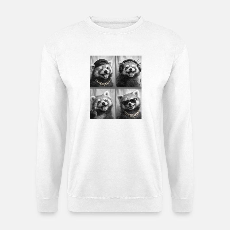 red panda - Unisex Sweatshirt - white