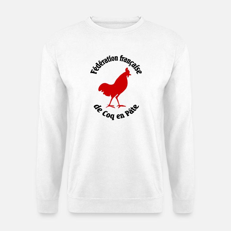 Französische Föderation von Hahnen in Paste - Unisex Pullover - Weiß