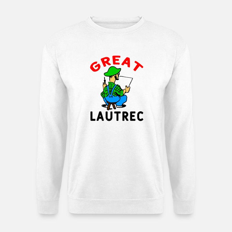 Porträt Toulouse-Lautrec - Unisex Pullover - Weiß