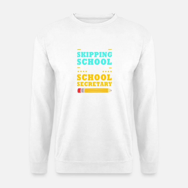 Sekretärin Schule Schulsekretärin - Unisex Pullover - Weiß