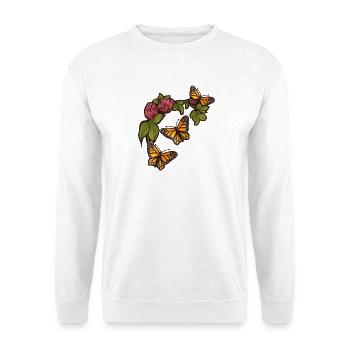 Monarch Bloom Garden - Unisex Sweatshirt - white - Front