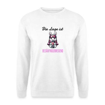 Ski bunny après-ski The situation escalates - Unisex Sweatshirt - white - Front