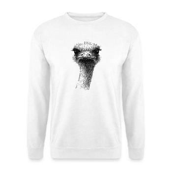 Emu Strauss Portrait - Unisex Sweatshirt - white - Front