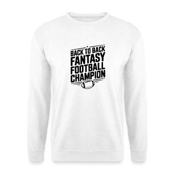 Hintereinanderfolgende Fantasy-Football-Meisterin - Unisex Pullover - Weiß - Vorne