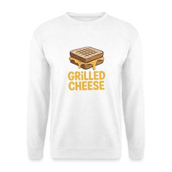 Amateur de fromage grillé - Je suis juste ici - Sweat-shirt Unisexe - blanc - Devant
