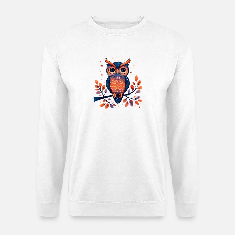 Forest Owl Magic - Unisex Sweatshirt - white