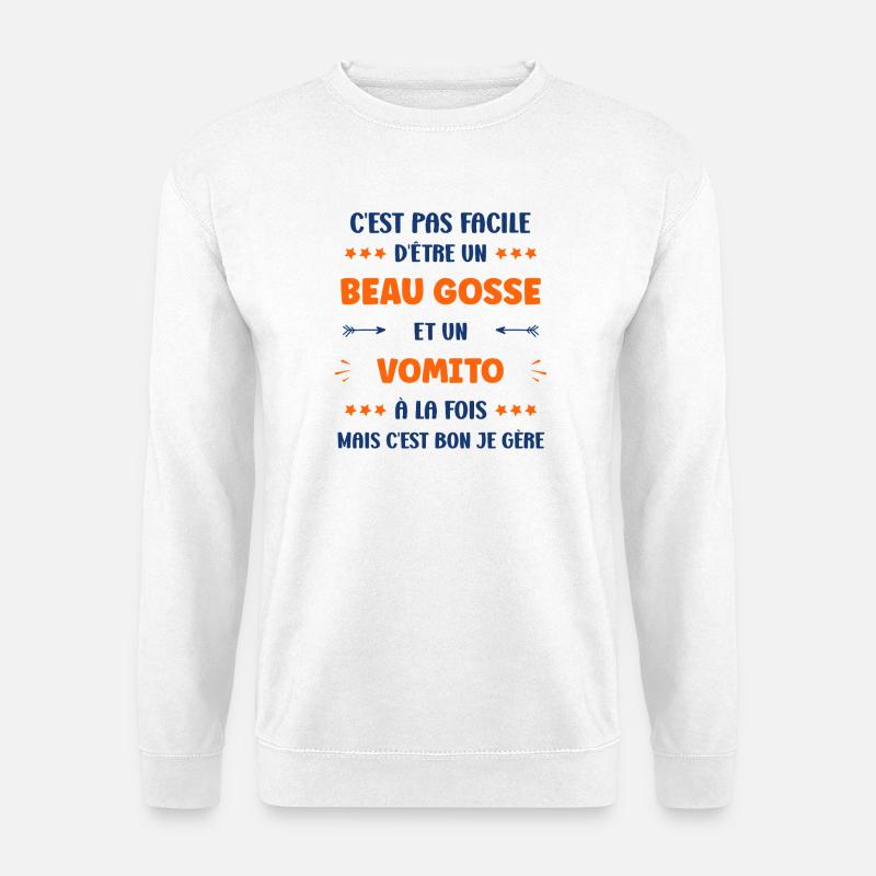 vomito - Unisex Pullover - Weiß