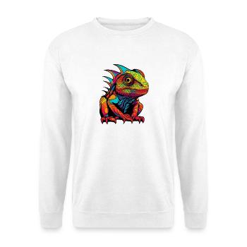 Iguana Comic Animal - Unisex Sweatshirt - white - Front