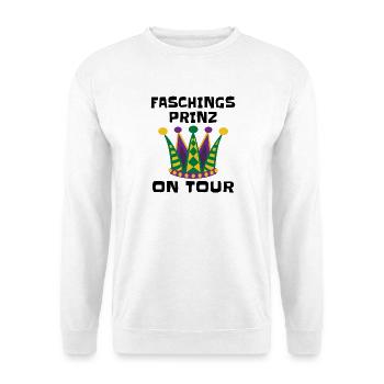 Carnival Prince on Tour – Carnival Costume - Unisex Sweatshirt - white - Front