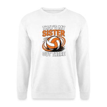 Sœur de volley-ball - Proud Sibling Design - Sweat-shirt Unisexe - blanc - Devant