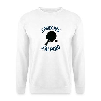 Ich kann nicht, ich ping. - Unisex Pullover - Weiß - Vorne