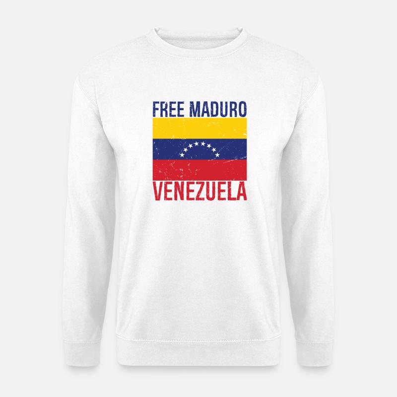 Drapeau du Venezuela de Maduro libre - Sweat-shirt Unisexe - blanc