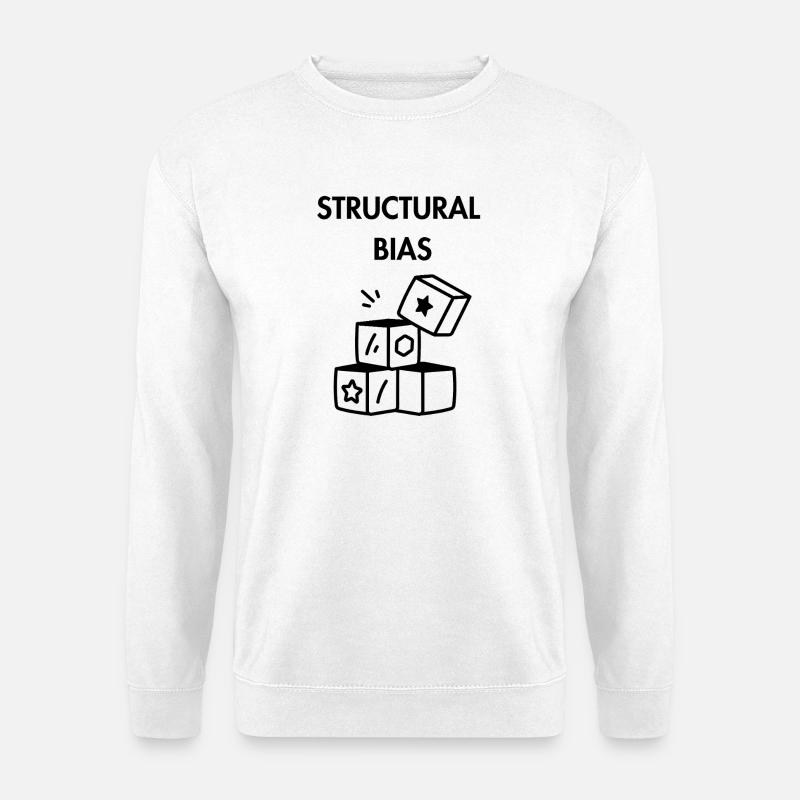 Strukturelle Verzerrung - Unisex Pullover - Weiß