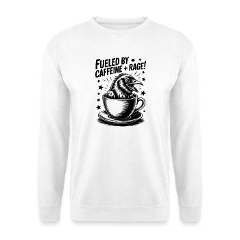 Dictons du café Caféine Cadeau drôle de café - Sweat-shirt Unisexe - blanc - Devant