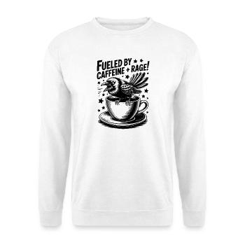 Dictons du café Caféine Cadeau drôle de café - Sweat-shirt Unisexe - blanc - Devant
