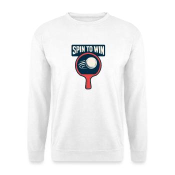 Spin to Win - Ping Pong - Unisex Sweatshirt - white - Front