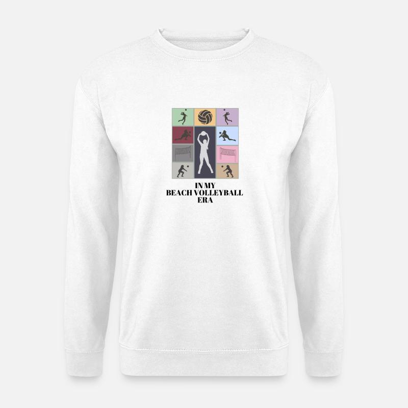 In meiner Beachvolleyball-Ära - Unisex Pullover - Weiß