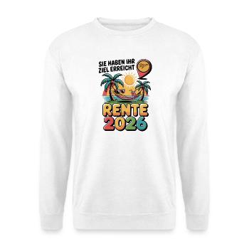 Retraite des pensionnés 2026 Homme & Femme - Sweat-shirt Unisexe - blanc - Devant