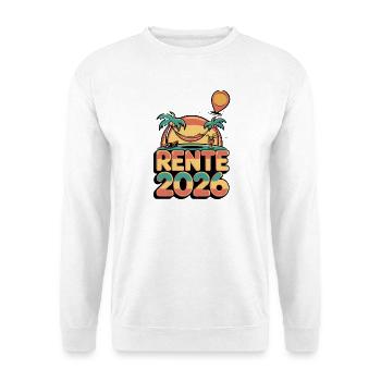 Rente Pensionist Pensionierung 2026 Mann & Frau - Unisex Pullover - Weiß - Vorne