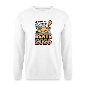 Retraite des pensionnés 2026 Homme & Femme - Sweat-shirt Unisexe - blanc - Devant