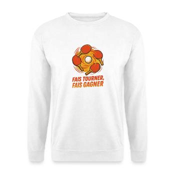 Fais tourner Fais gagner - Ping Pong - Sweat-shirt Unisexe - blanc - Devant