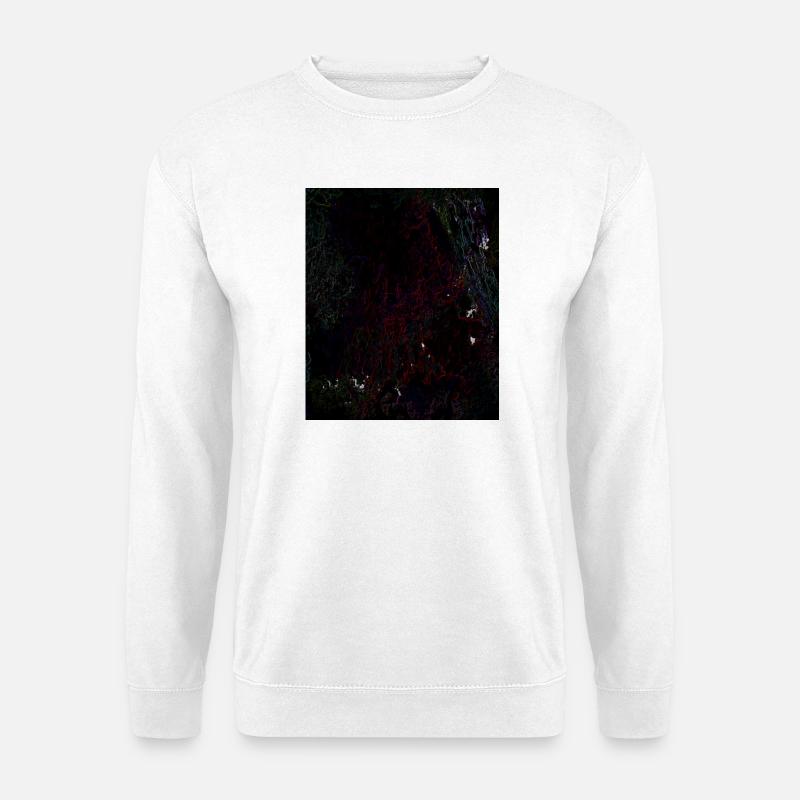 Dark Neon Lines Pattern - Unisex Sweatshirt - white