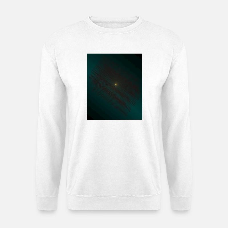 Spirale de lutte turquoise au centre - Sweat-shirt Unisexe - blanc