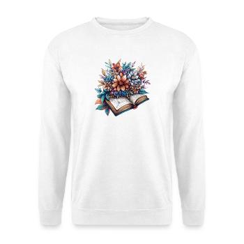Blütenlese aus dem Buch - Unisex Pullover - Weiß - Vorne
