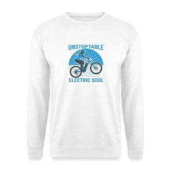 Unstoppable Electric Soul – E-Bike Design - Unisex Pullover - Weiß - Vorne