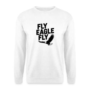 Fliege Adler Fliege - Unisex Pullover - Weiß - Vorne