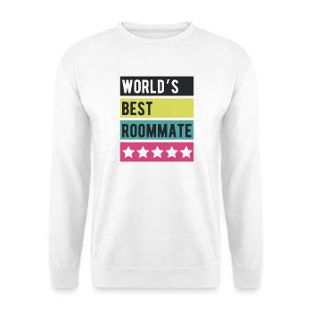 World’s Best Roommate Retro Stars - Unisex Sweatshirt - white - Front