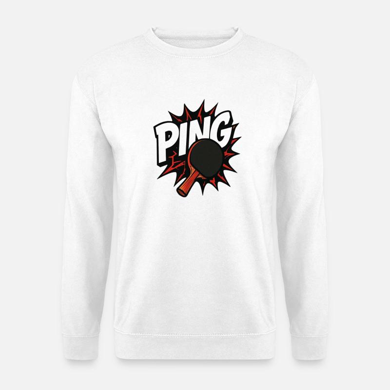 Tischtennis – Tennistisch - Unisex Pullover - Weiß