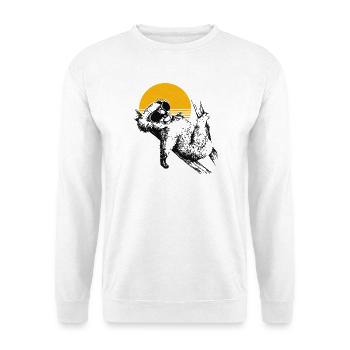 Chilliger Koala Sonnenuntergang - Unisex Pullover - Weiß - Vorne