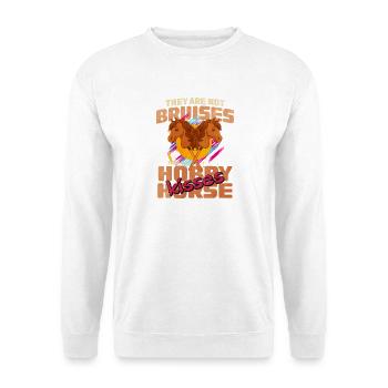 29 They re Not Bruises They re Hobby Horse Kiss - Unisex Sweatshirt - white - Front