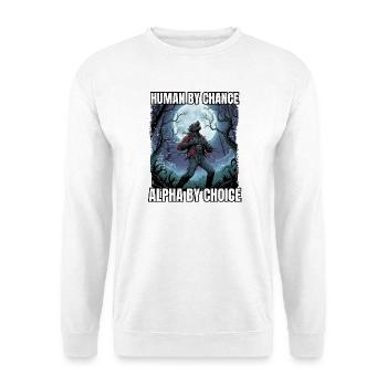 Alpha by Choice Werewolf Motif - Unisex Sweatshirt - white - Front