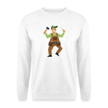 Working Hero Craftsman - Unisex Sweatshirt - white - Front