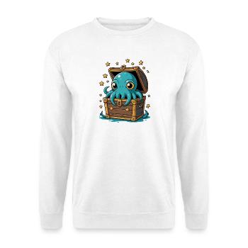 Oktopus im Sternenschatz - Unisex Pullover - Weiß - Vorne