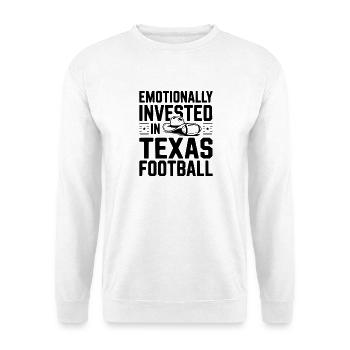 Emotionally Invested in Texas Football - Unisex Sweatshirt - white - Front