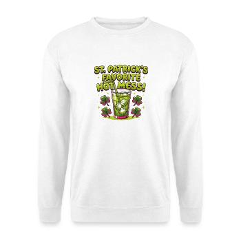 St. Patricks Lieblingschaos - Unisex Pullover - Weiß - Vorne