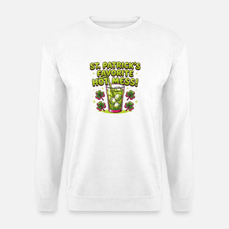 St. Patricks Lieblingschaos - Unisex Pullover - Weiß
