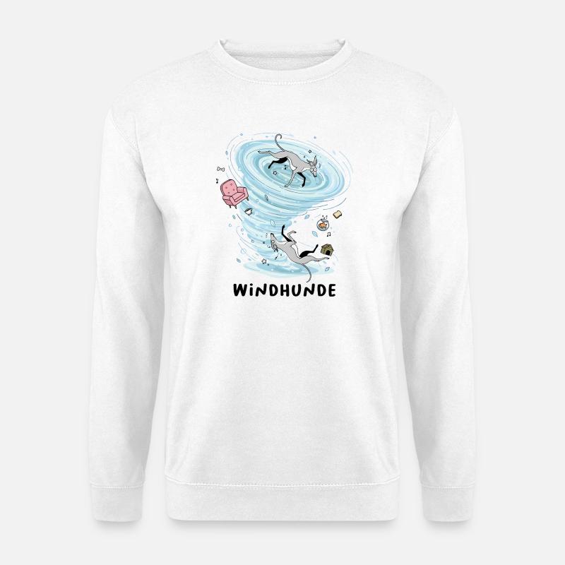 Windhunde - Unisex Pullover - Weiß