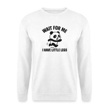 Panda Spruch Humor Meme Lustig Witzig Geschenkidee - Unisex Pullover - Weiß - Vorne