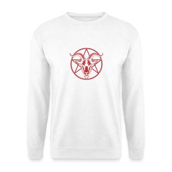 Not Today Jesus Goat Tee - Unisex Sweatshirt - white - Front