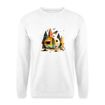 Caravan In The Forest - Unisex Sweatshirt - white - Front