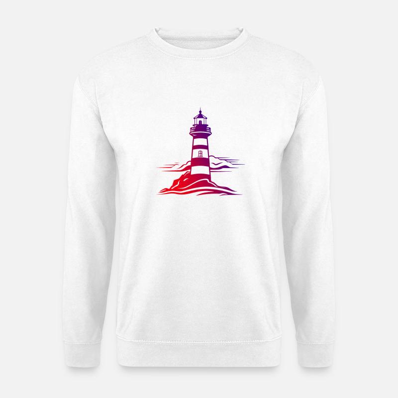 Leuchtturm Nordsee - Unisex Pullover - Weiß