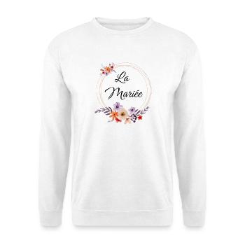 Die Blumen des Junggesellinnenabschieds der Braut - Unisex Pullover - Weiß - Vorne