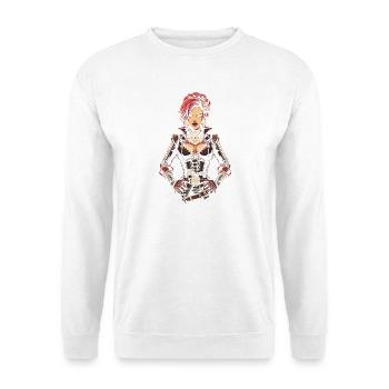 Steam Punk Beautiful Women Steampunk - Unisex Sweatshirt - white - Front