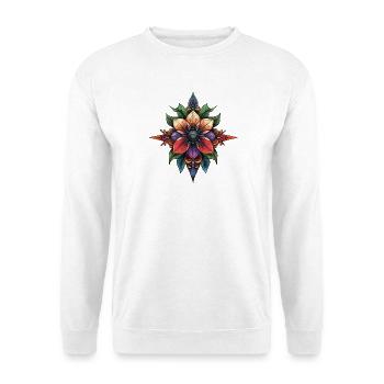 Flower Star Mandala - Unisex Sweatshirt - white - Front